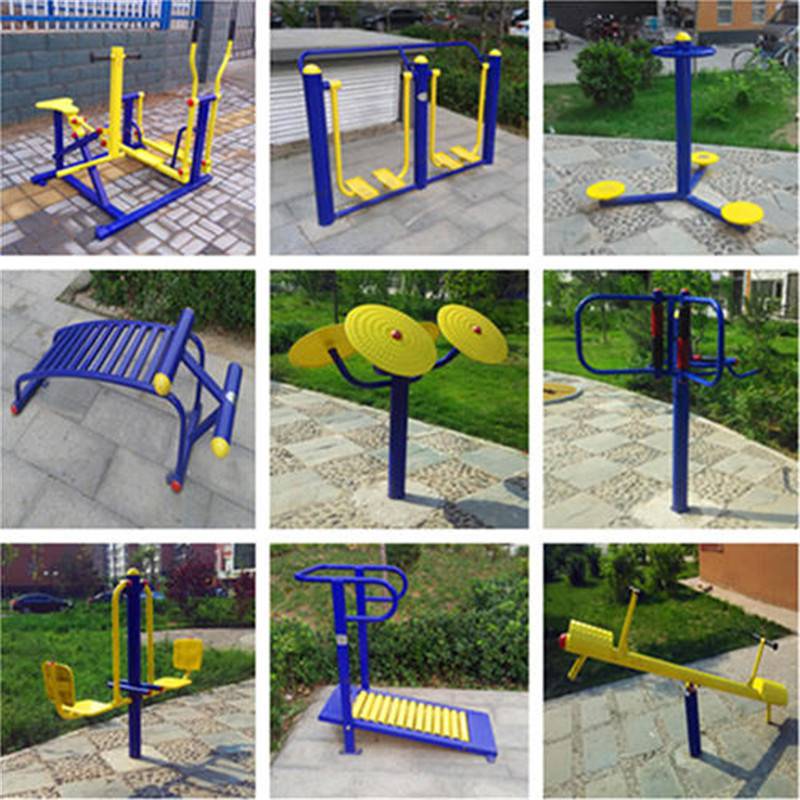 农村公共健身器材 广场上的超值健身路径与器械新风尚